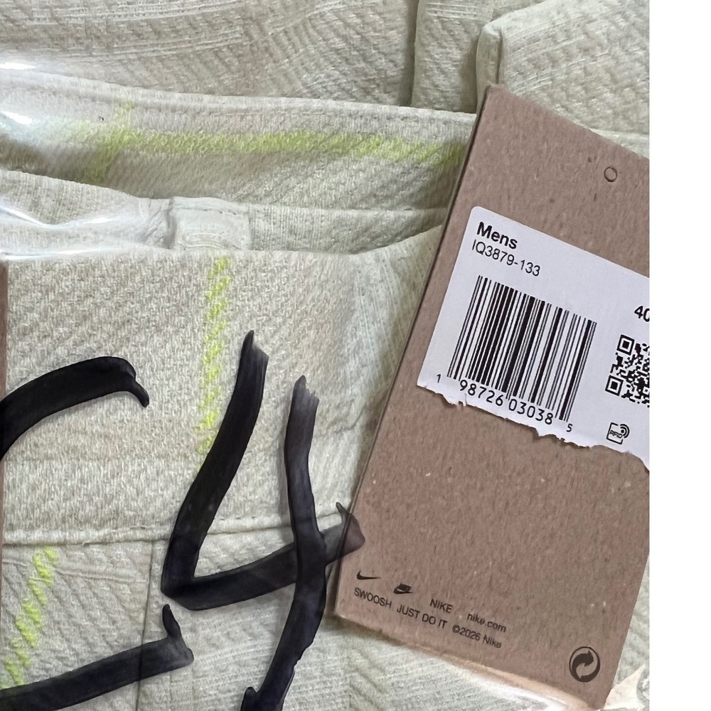 Nike Golf Pants Men 40x32 White Plaid NWT Re-Mastered Loose Fit DH1288-133 - Picture 5 of 12